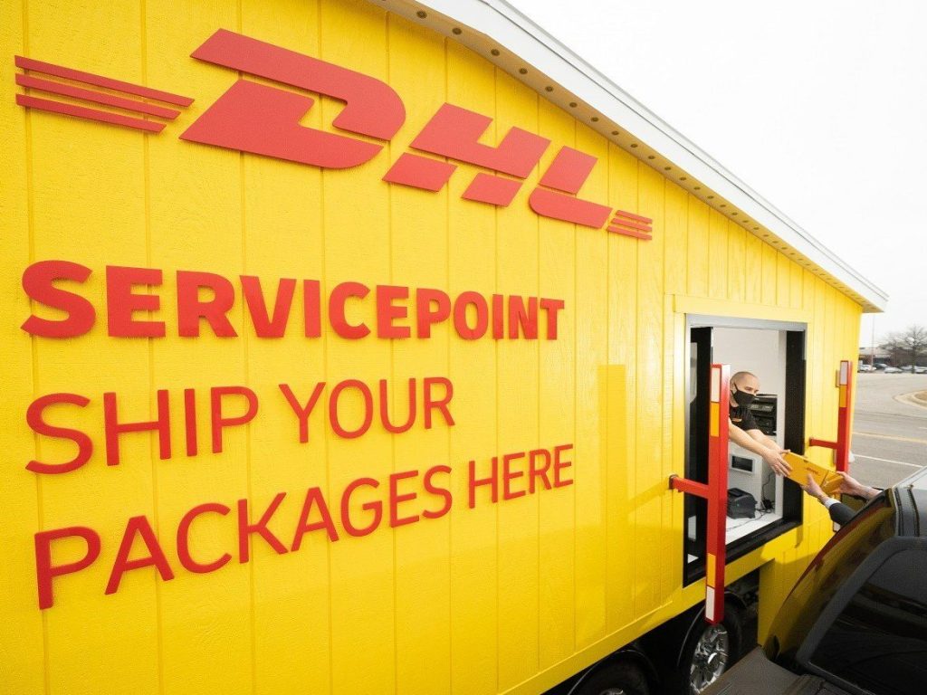 dhl express service point